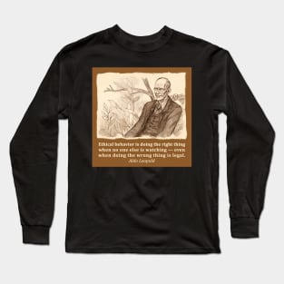 Aldo Leopold drawing Long Sleeve T-Shirt